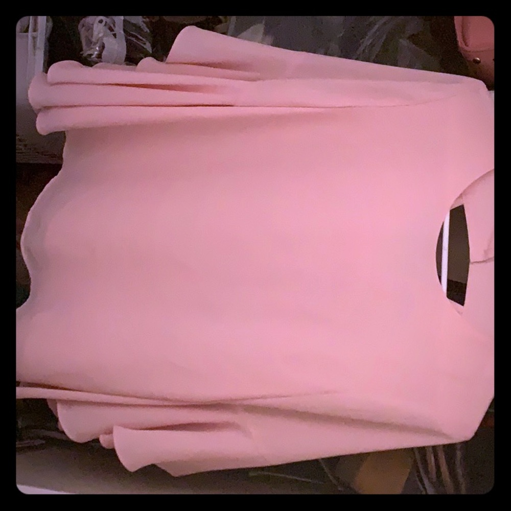 Coral blouse
